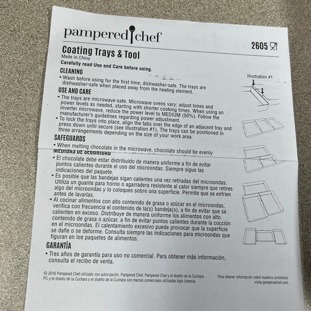 Pampered Chef White Organizer Trays